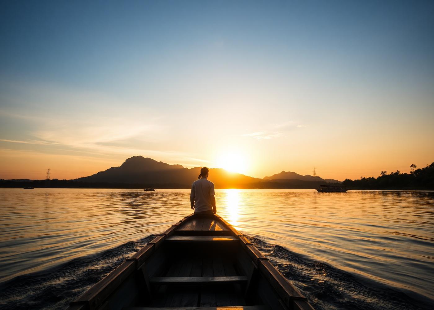 Sunset river cruise